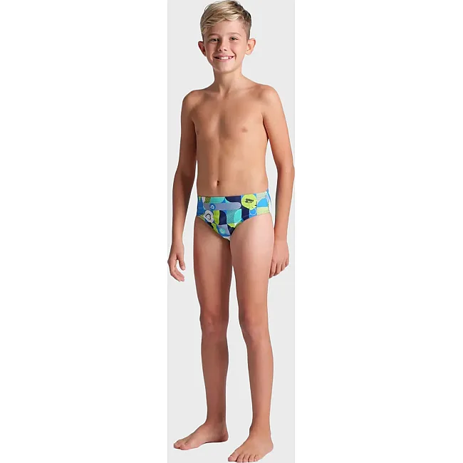 Плавки слепые для мальчиков Arena WALLPAPER SWIM BRIEFS мультиколор