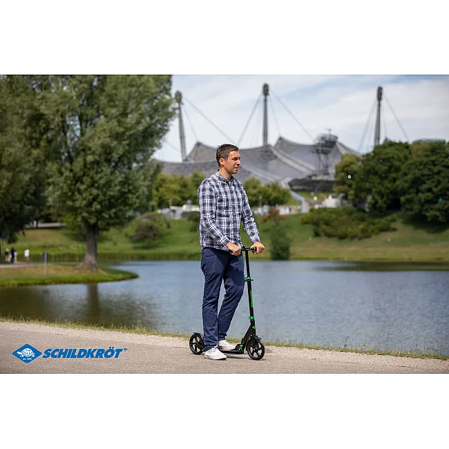 Городской самокат SCHILDKRÖT Scooter Street Master 200mm Green Max: 100 кг
