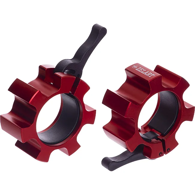 Замки быстросъемные для грифа Lock-Jaw ZELART
 TA-5109 2шт диаметр-50мм (Красный)