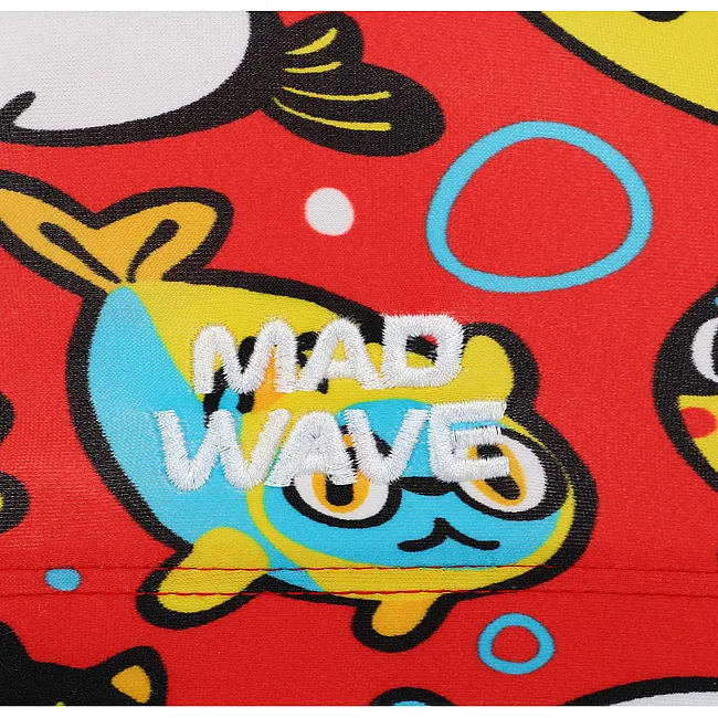 Шапочка для бассейна
 текстильная юниорская MADWAVE
 CATFISH M052002 (Красный)