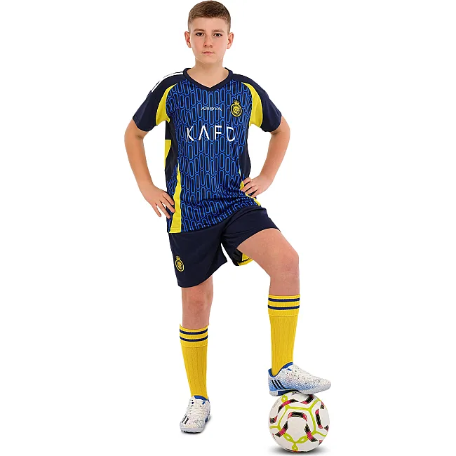 Дитяча футбольна форма із символікою футбольного AL NASSR гостьова 2025 SP-SPORT CO-4654