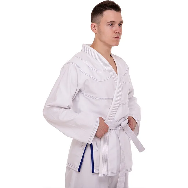 Кимоно для для бразильского джиу-джитсу BJJ белое куртка и штаны VELO
 VL-6650 140 см
-200см