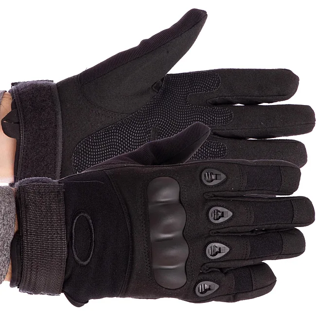 Распродажа! Тактические перчатки с усиленым протектором OAKLEY BC-4623 (Черный)