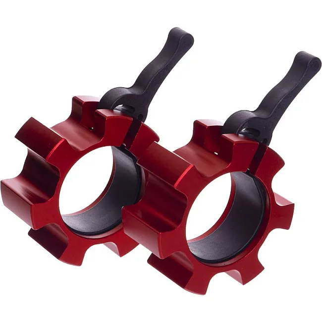 Замки быстросъемные для грифа Lock-Jaw ZELART
 TA-5109 2шт диаметр-50мм (Красный)