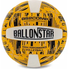 Волейбольний м'яч BALLONSTAR LG-5407 №5 PU (Жовто-білий)