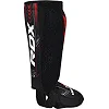 Защита для голеней и стоп RDX NEOPRENE SHIN INSTEP IMMAF-1-RED