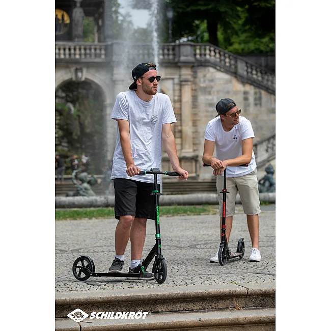 Городской самокат SCHILDKRÖT Scooter Street Master 200mm Green Max: 100 кг