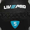 Мяч набивной медицинский для кроссфита WALL BALL LiveUp LP8100-5 5кг