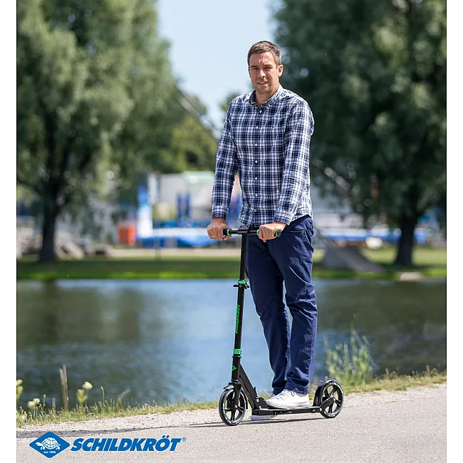 Городской самокат SCHILDKRÖT Scooter Street Master 200mm Green Max: 100 кг
