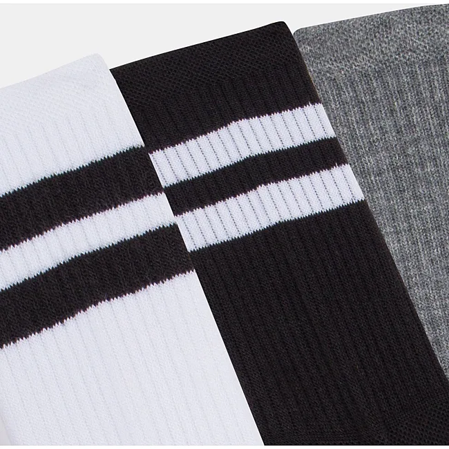 Носки UNDER ARMOUR Essential 6pk Crew белый, серый, черный