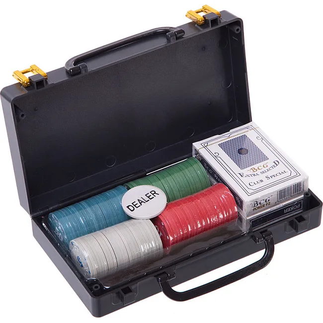 Распродажа! Набор для покера в пластиковом кейсе Texas Holdem Poker set SP-SPORT 100S-2C 100 фишек