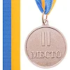 Медаль спортивная с лентой SP-SPORT WORTH C-4520 ø4,5см (Серебряный)