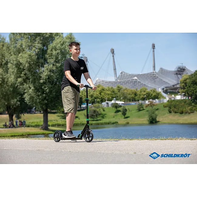Городской самокат SCHILDKRÖT Scooter Street Master 200mm Green Max: 100 кг