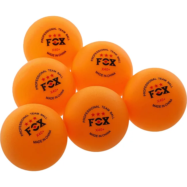 Мячи для настольного тенниса в пластиковом боксе FOX MT-8589 60шт (Желтый)