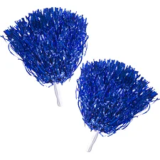 Помпони блискучі для чирлідингу з ручками SP-SPORT Pom-Poms CH-4876 2шт (Синій)