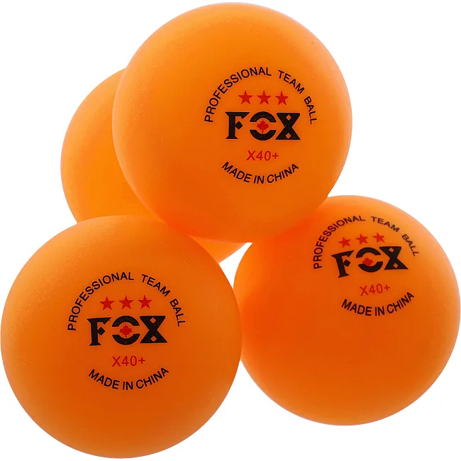 Мячи для настольного тенниса в пластиковом боксе FOX MT-8589 60шт (Желтый)