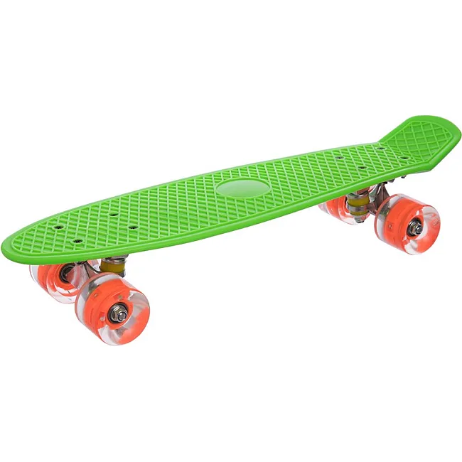 Пенни борд Penny Board круизер пластиковый со светящимися колесами 22