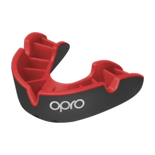Капа OPRO Silver взрослая (возраст 11+) Black/Red (art.102502001)