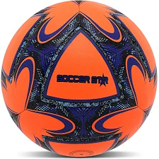 Футбольный мяч HYBRID SOCCER STAR FB-4461 №5 PU (Оранжевый-синий)