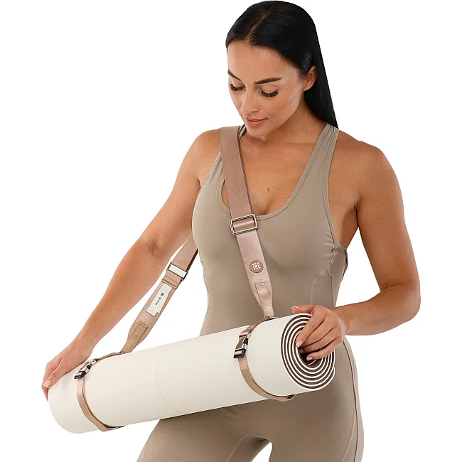 Ремень-стяжка для переноски коврика BLOOM YOGA MAT STRAP LB7084 (Коричневый)