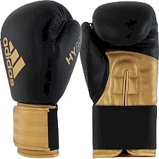 Боксерские перчатки Adidas Hybrid 100 (черный-золотой)