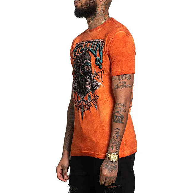 Футболка мужская AFFLICTION Native Grind Koi Oil Stain