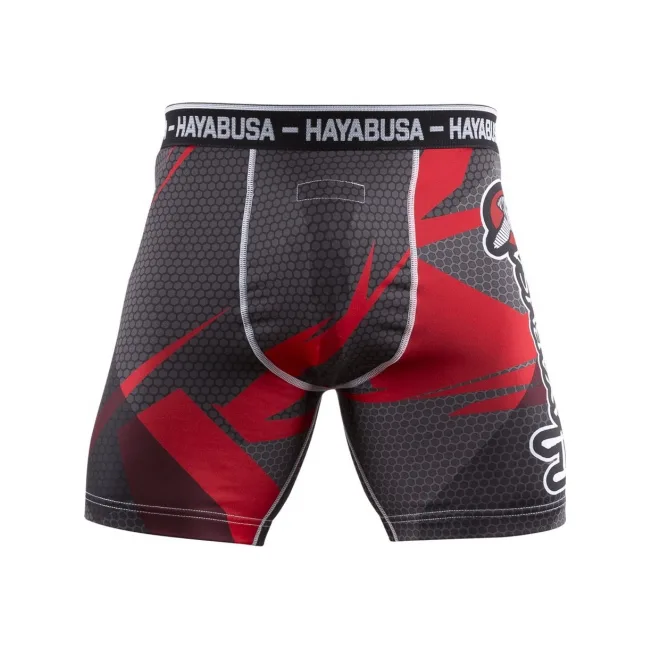 Компресійні шорти Hayabusa Metaru 47 Silver Compression Shorts Red