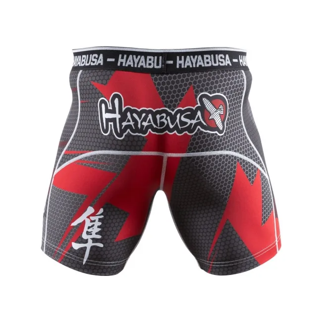 Компресійні шорти Hayabusa Metaru 47 Silver Compression Shorts Red
