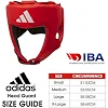 Шлем для бокса с лицензией IBA (красный) ADIDAS ADIIBAH1C