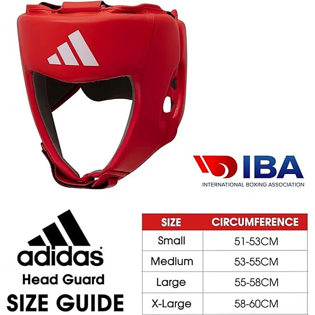 Шлем для бокса с лицензией IBA (красный) ADIDAS ADIIBAH1C