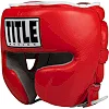 Шлем для спарринга Title Boxing Leather Red