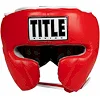 Шлем для спарринга Title Boxing Leather Red