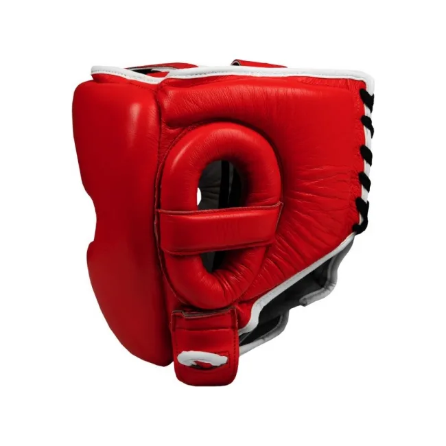 Шлем для спарринга Title Boxing Leather Red