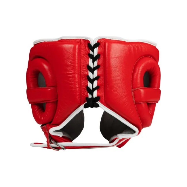 Шлем для спарринга Title Boxing Leather Red