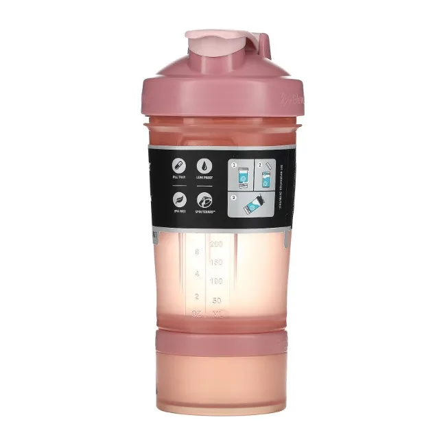 Спортивный шейкер BLENDERBOTTLE ProStak 22oz/650мл с 2-мя контейнерами Rose_Pink