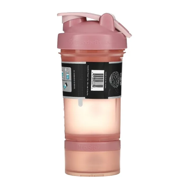 Спортивный шейкер BLENDERBOTTLE ProStak 22oz/650мл с 2-мя контейнерами Rose_Pink