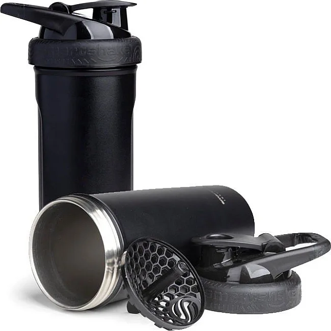 Спортивный шейкер SMARTSHAKE металлический Insulated Steel 750мл Black