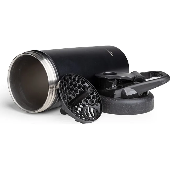 Спортивный шейкер SMARTSHAKE металлический Insulated Steel 750мл Black