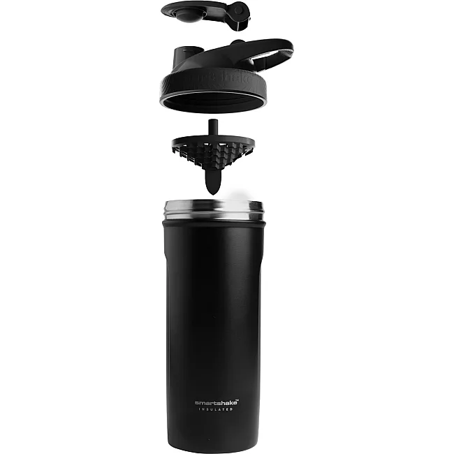 Спортивный шейкер SMARTSHAKE металлический Insulated Steel 750мл Black