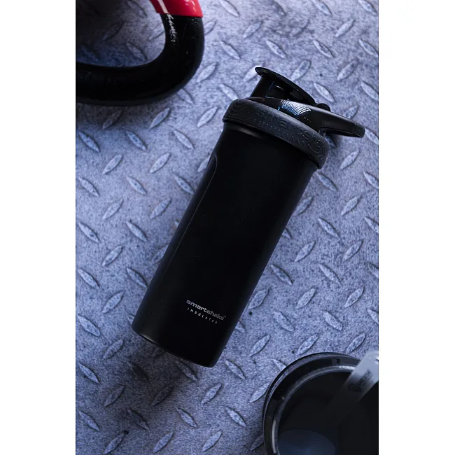 Спортивный шейкер SMARTSHAKE металлический Insulated Steel 750мл Black