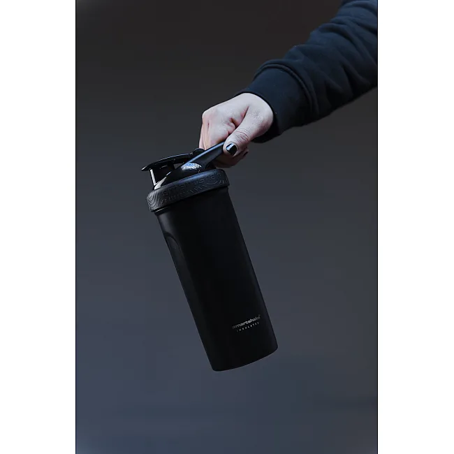 Спортивный шейкер SMARTSHAKE металлический Insulated Steel 750мл Black