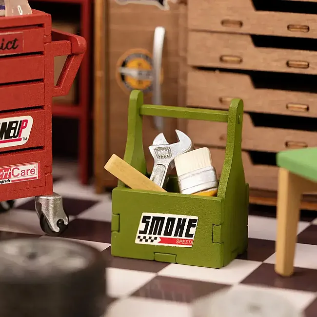 Конструктор 3D міні-будинок Robotime Rolife Garage Workshop DG165