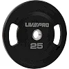 Млинці диски поліуретанові 2 Handle металева втулка LiveUp LP8337-25 ø51мм 25кг