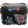 Центральний кофр задній для мотоцикла пластиковий Adventure JUHAO H-45-2 1шт 42x34x30см (Чорний)