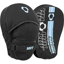 Лапа боксерская изогнутая тренировочная PU HARD TOUCH BO-00123 (Черный-синий)