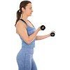 Гантели виниловые ENERO FIT VDB со стойкой, 12 кг.