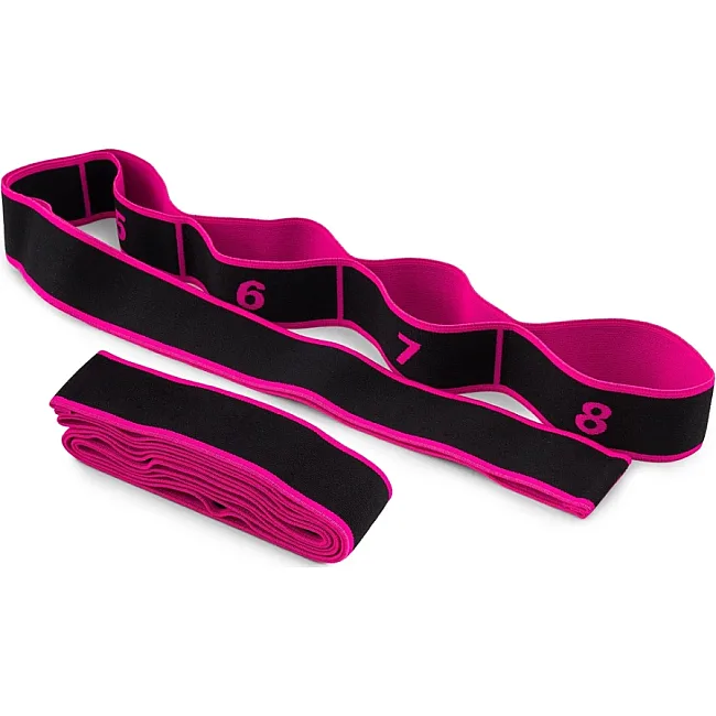 Эспандер с петлями для растяжки PowerPlay PP_4311 Fitness Band Розовая (88*4см.)