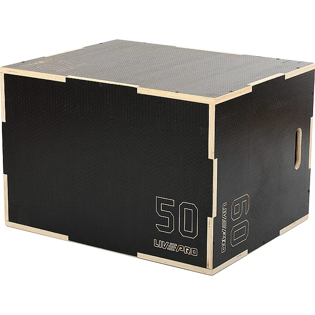 Бокс плиометрический тумба для кроссфита Плиобокс Wood Plyo box LiveUp LP8157 BOX-WOOD 1шт 50х60х75см
