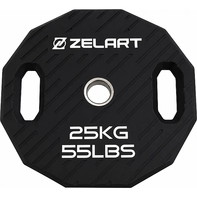 Млинці диски TPU 2 Handle металева втулка ZELART TA-6996-25 (Чорний)