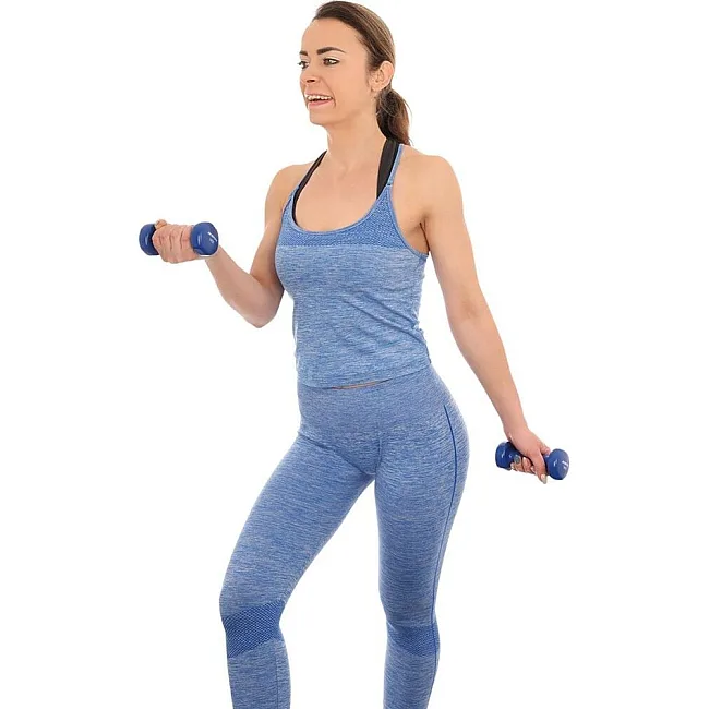 Гантели виниловые ENERO FIT VDB со стойкой, 12 кг.